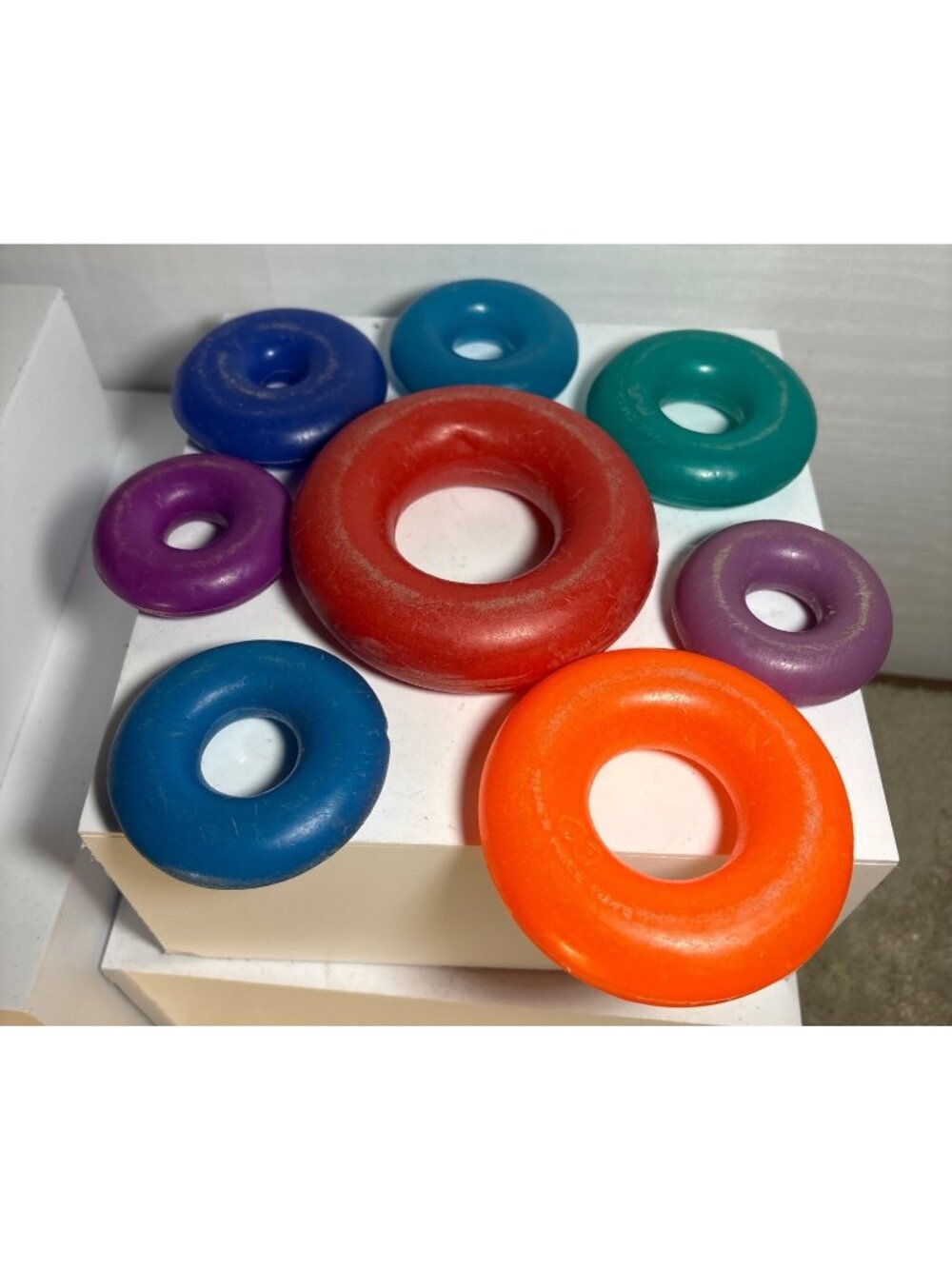Vintage Fisher Price Creative Shape Sorting Blocks & Stacking Rings READ - Picture 11 of 15